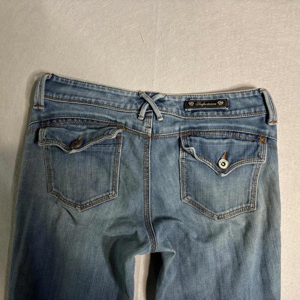 Serfontaine XFIT Bootcut Jeans Women's 28 Blue Made in California - Picture 13 of 16